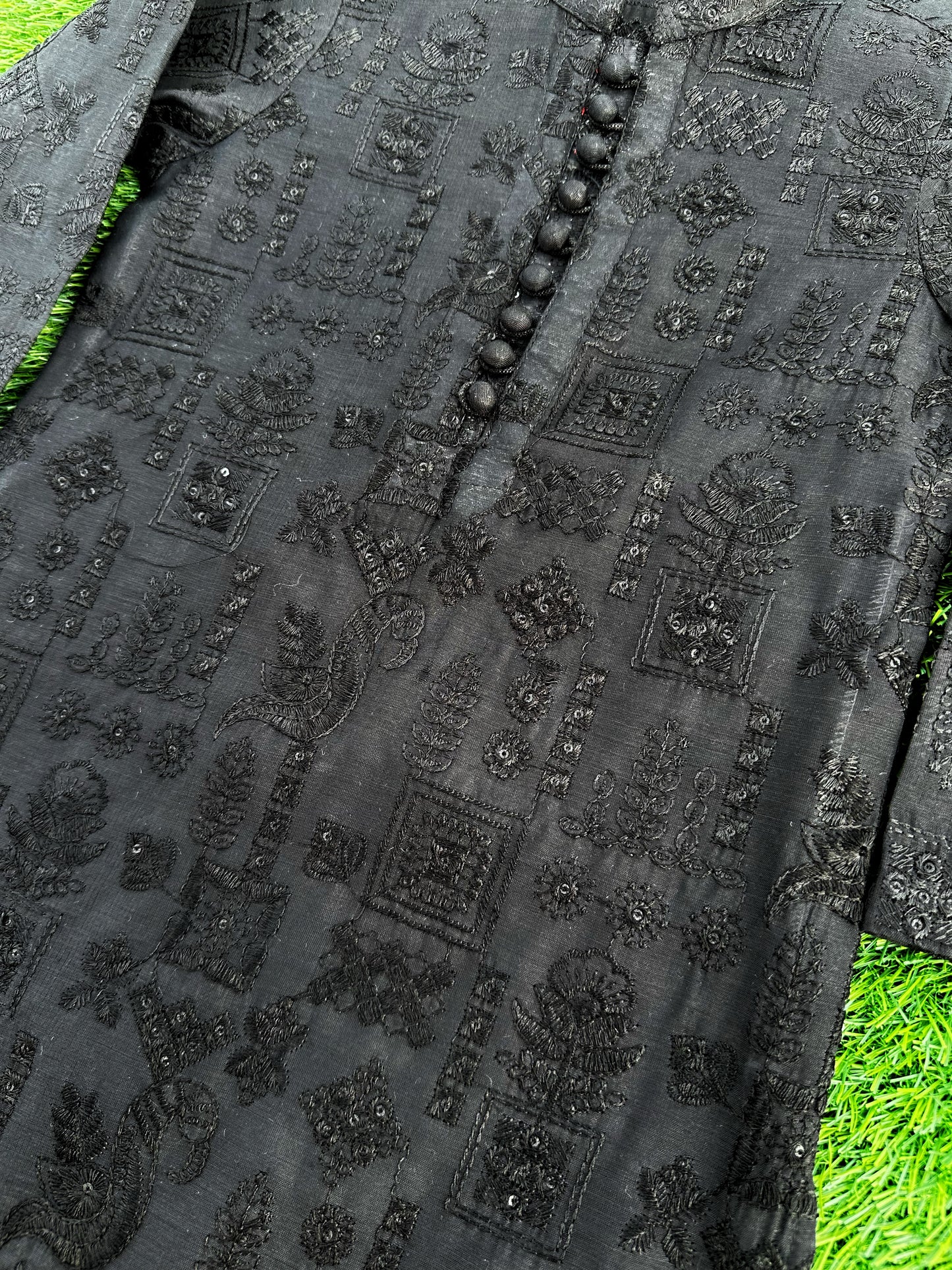Black Embroidered Premium Kurta Pajama