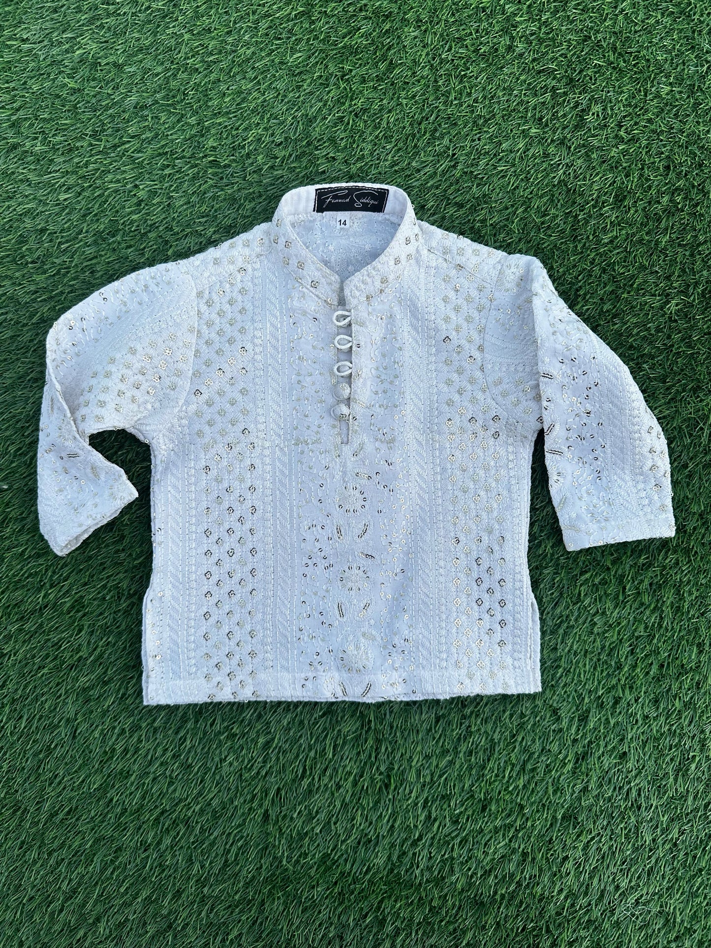 White Embroidered Premium Kurta Pajama