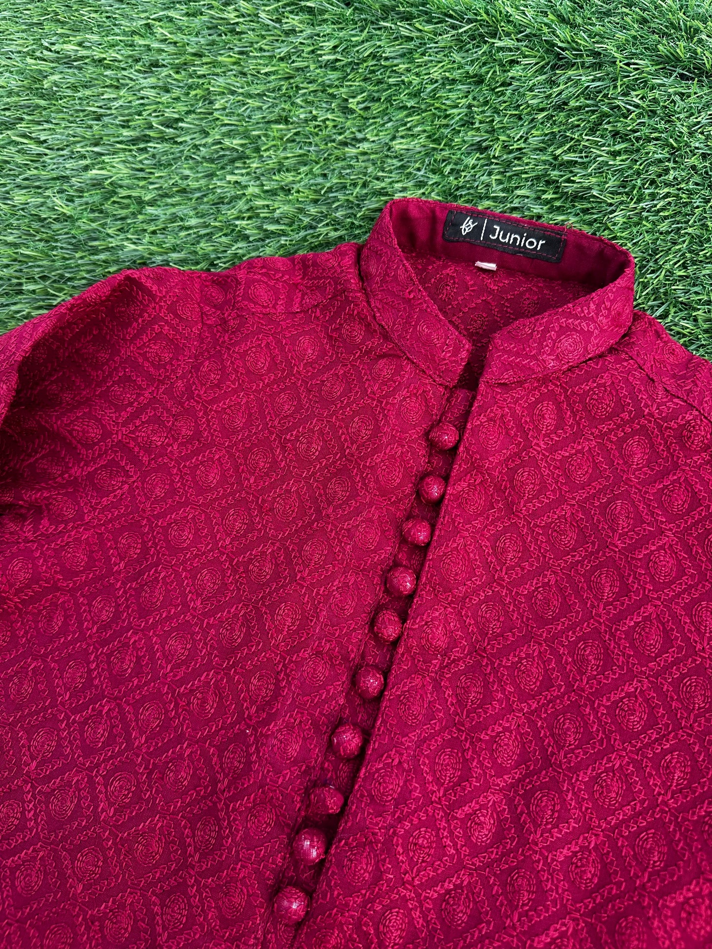 Red Chicken Kurta Pajama