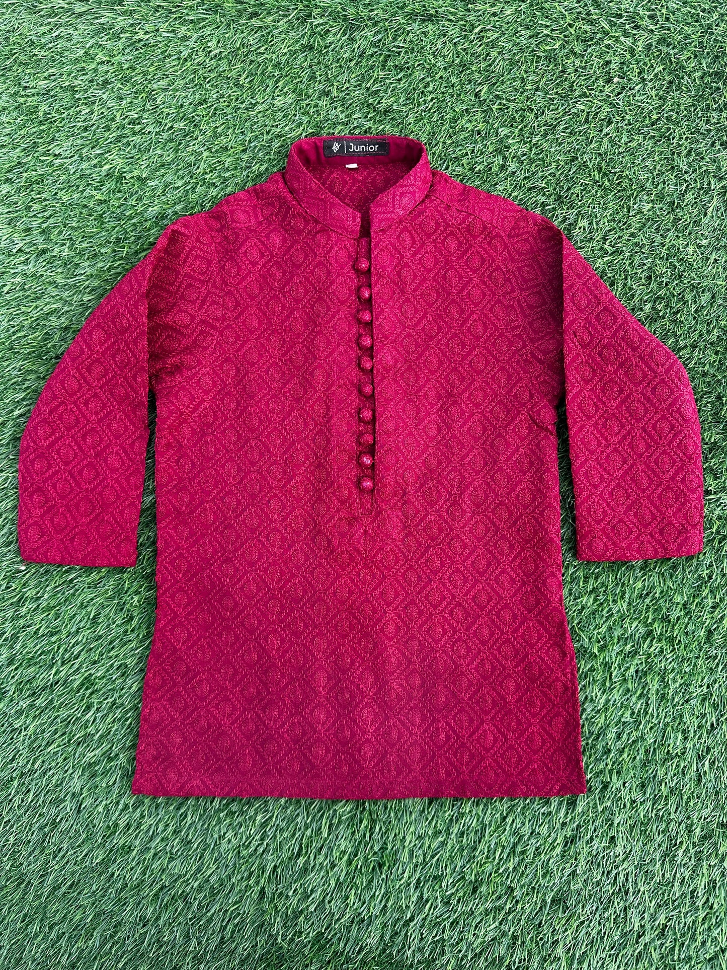 Red Chicken Kurta Pajama