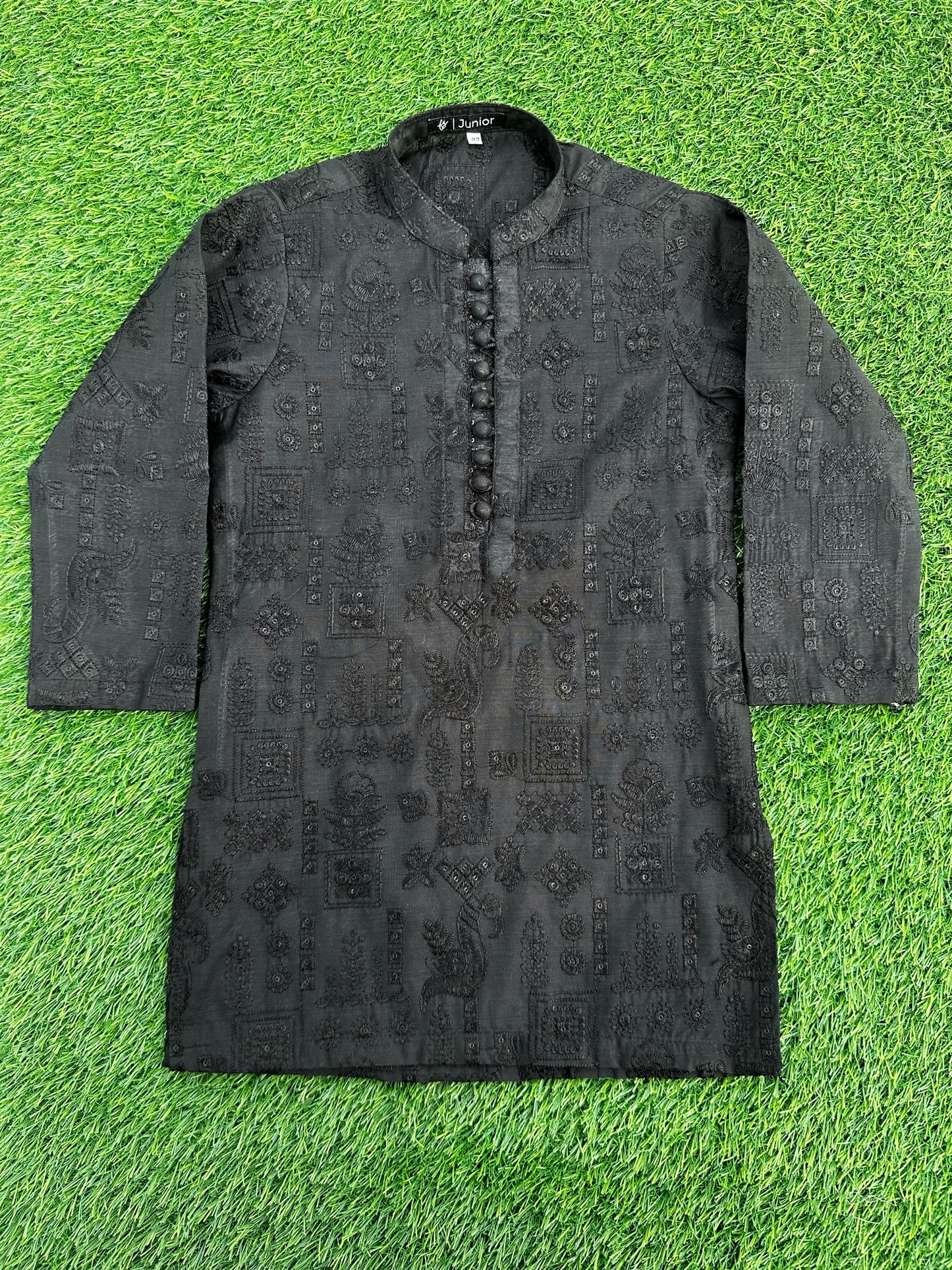 Black Embroidered Premium Kurta Pajama