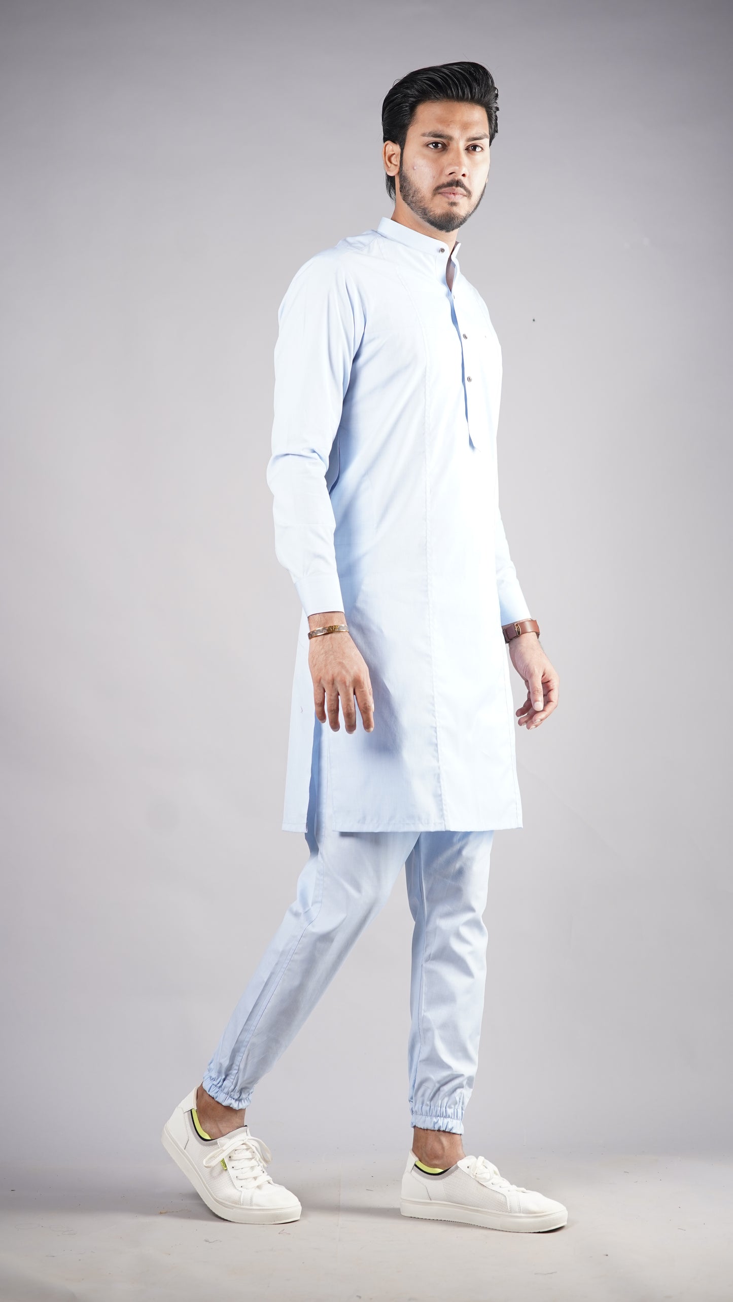 Premium Blue Jog Style Kurta Pajama