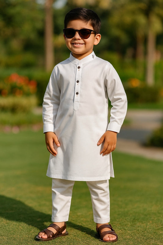 White Signature Kurta Pajama
