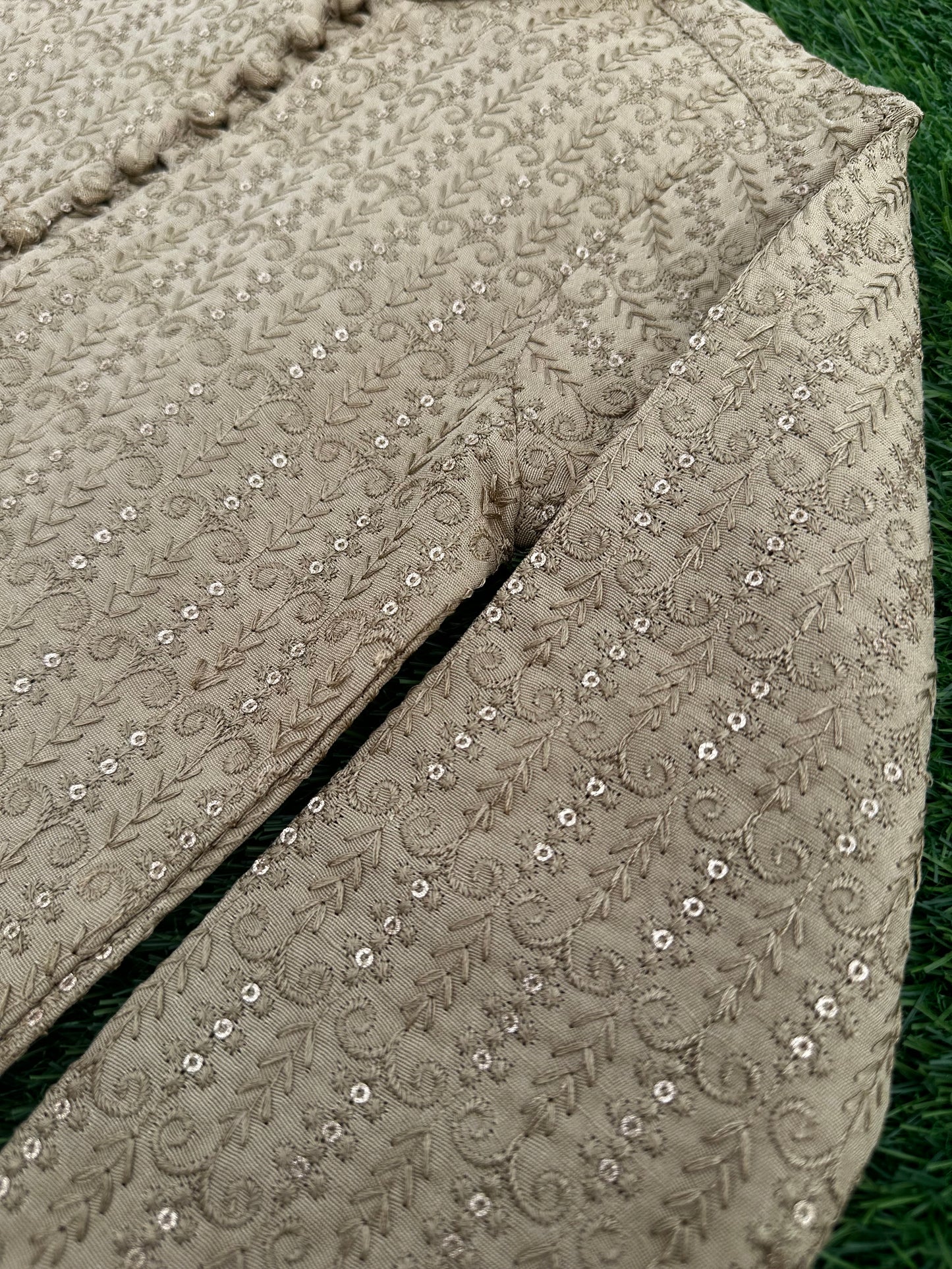 Skin Embroidered Kurta Pajama