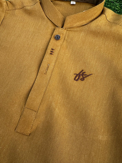 Mustard Signature Kurta Pajama