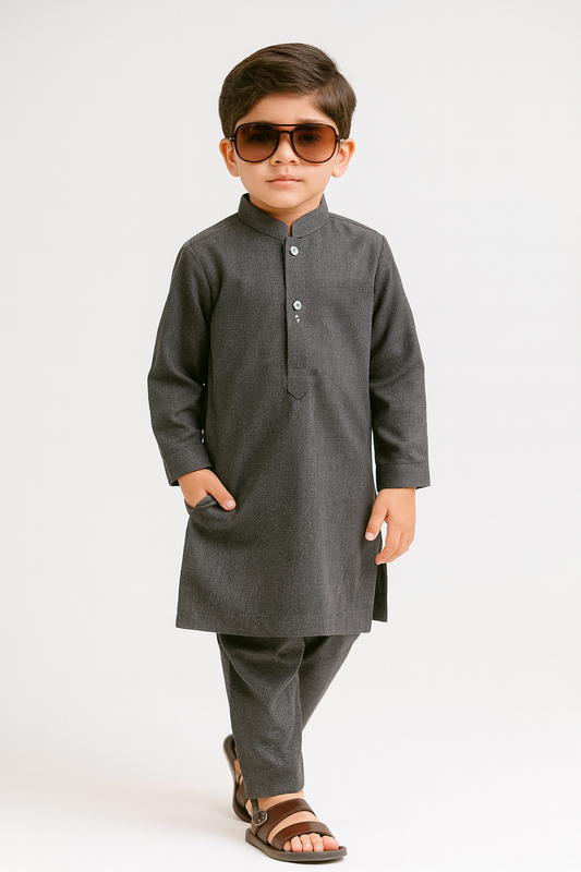Charcoal Grey Kurta Pajama