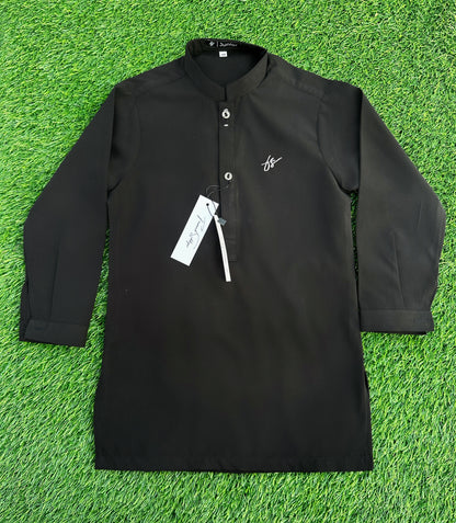 Black Signature Kurta Pajama