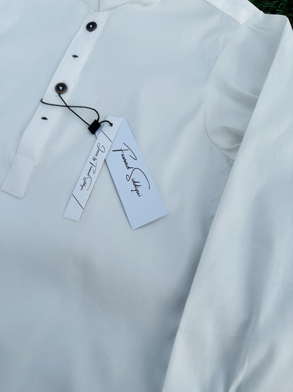 White Signature Kurta Pajama