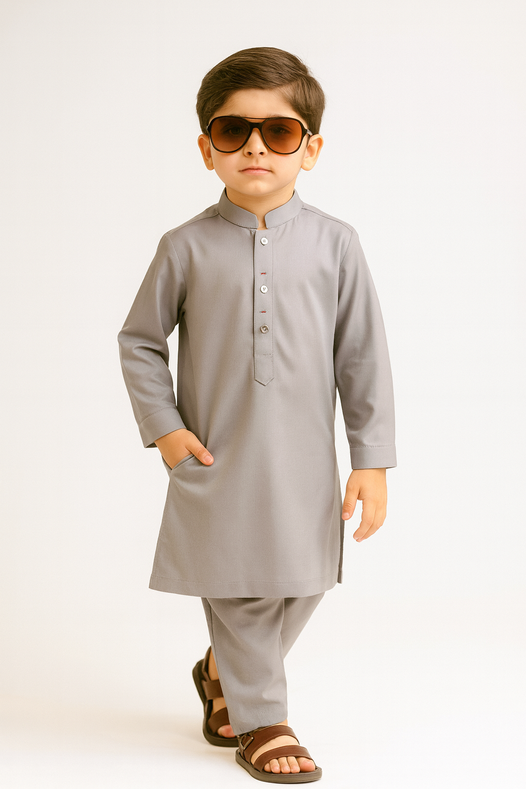 Steel Grey Kurta Pajama