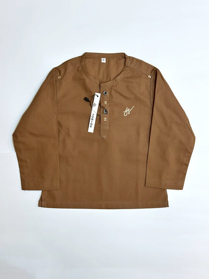 Brown Signature Kurta Pajama