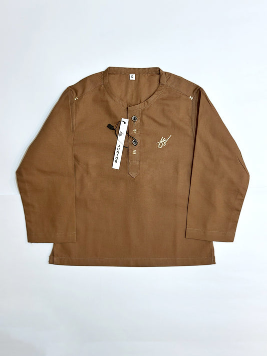 Brown Signature Kurta Pajama