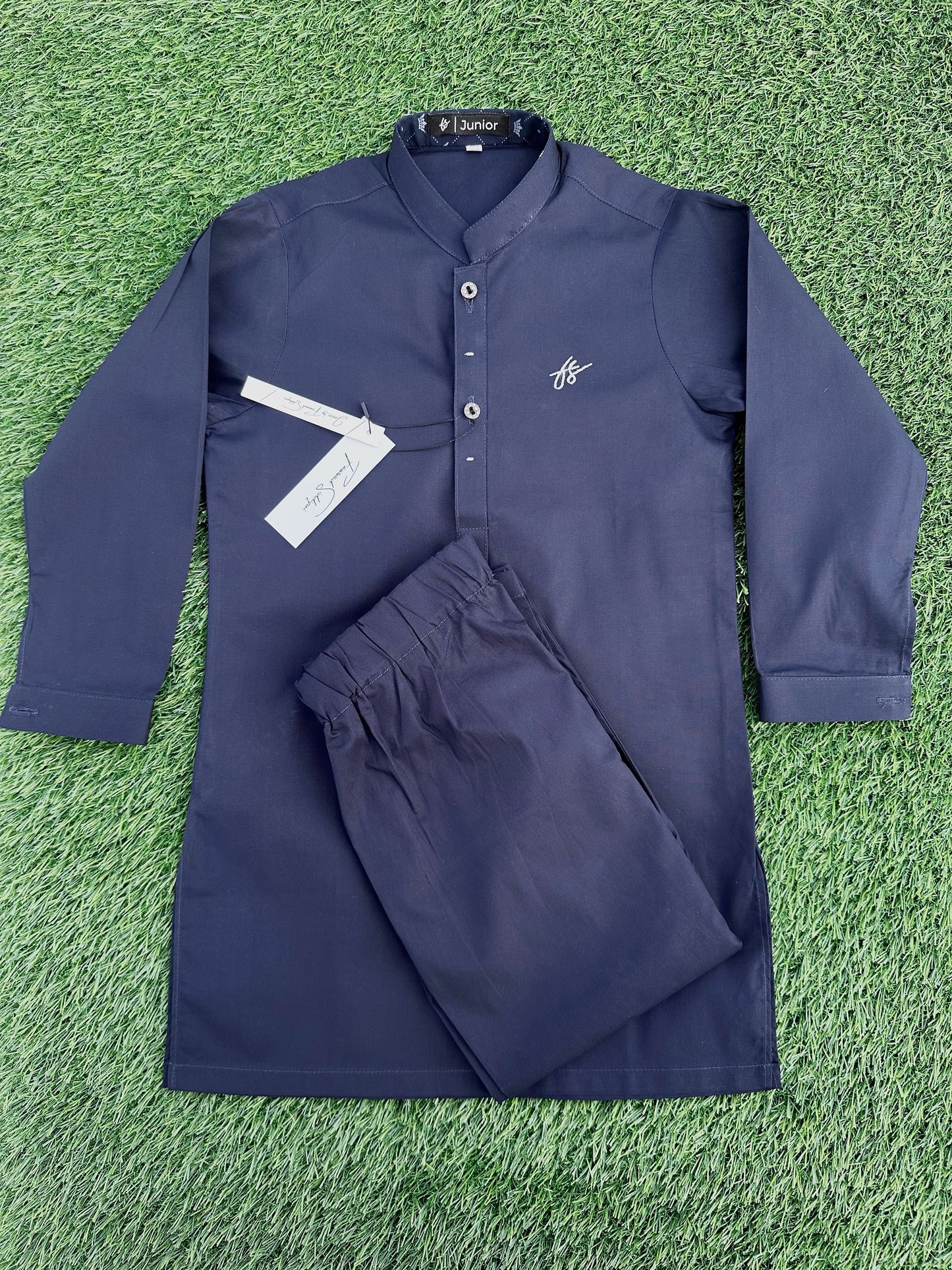 Navy Blue Signature Kurta Pajama