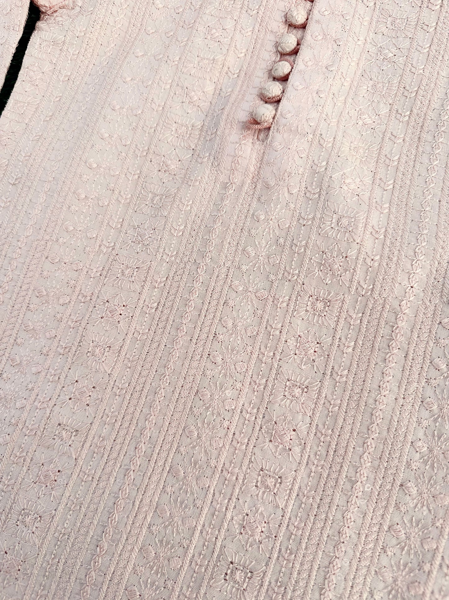 Baby Pink Embroidered Kurta Pajama