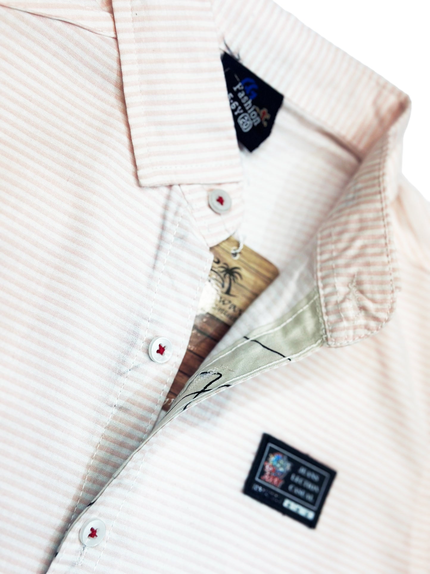 Striped Printed Contrast Shirt