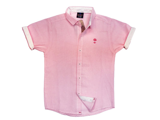 Baby Pink Contrast Shirt