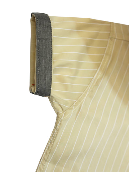 Beige Stiped Contrast Shirt