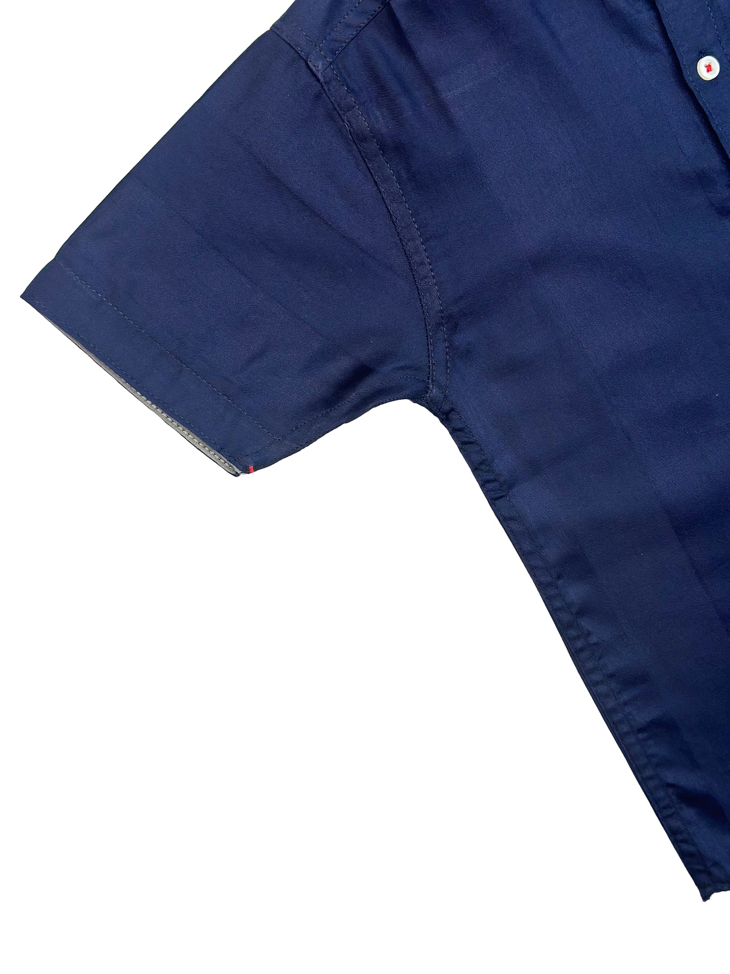 Navy Blue Striped Shirt