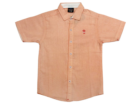 Peach Chambray Shirt