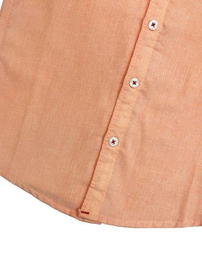 Peach Chambray Shirt