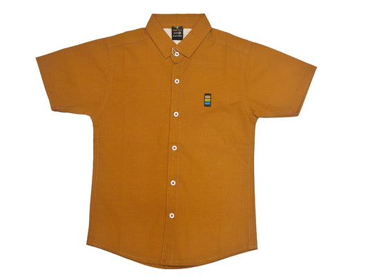Camel Short Sleeves Shirt