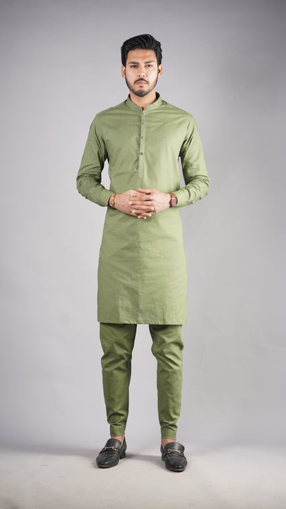 Army Green Kurta Pajama