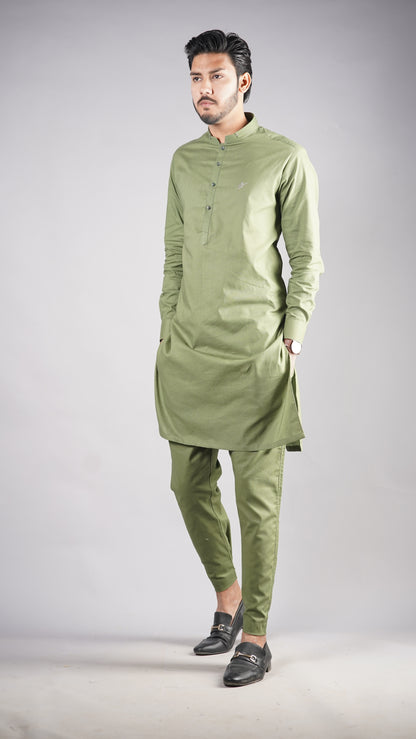 Army Green Kurta Pajama