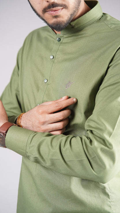 Army Green Kurta Pajama