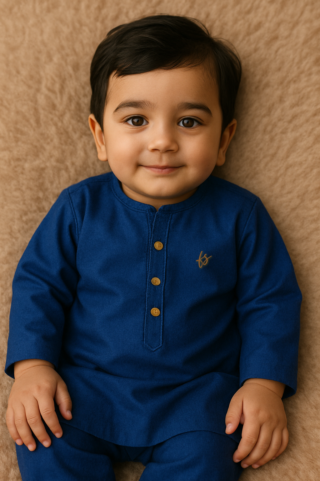 Royal Blue Infant Kurta Pajama
