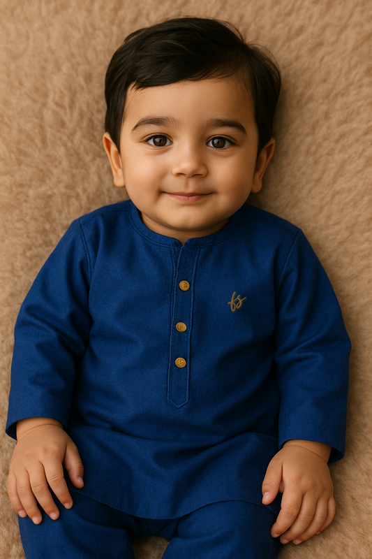 Royal Blue Infant Kurta Pajama