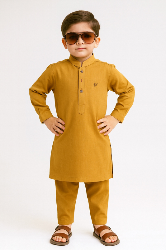 Mustard Signature Kurta Pajama