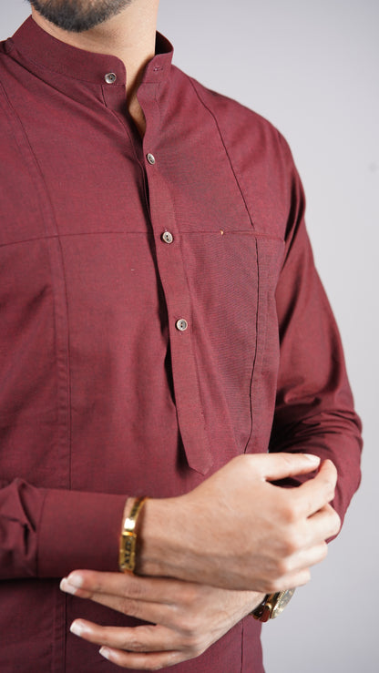 Premium Maroon Jog Style Kurta Pajama